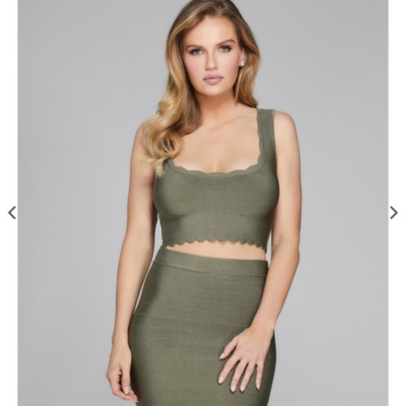 MARCIANO Guess Green Bandage Crop Top - Size XS, 0 - Picture 2 of 3